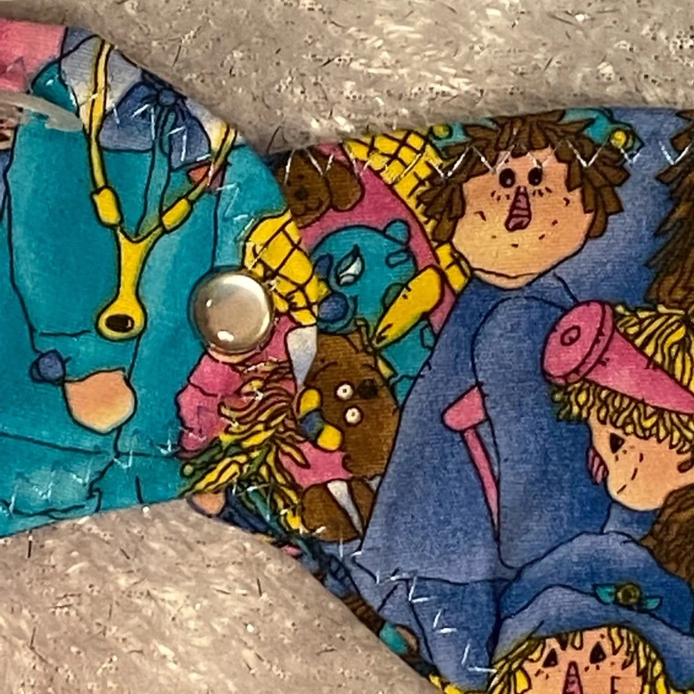 Handmade Raggedy Ann Bib OOAK